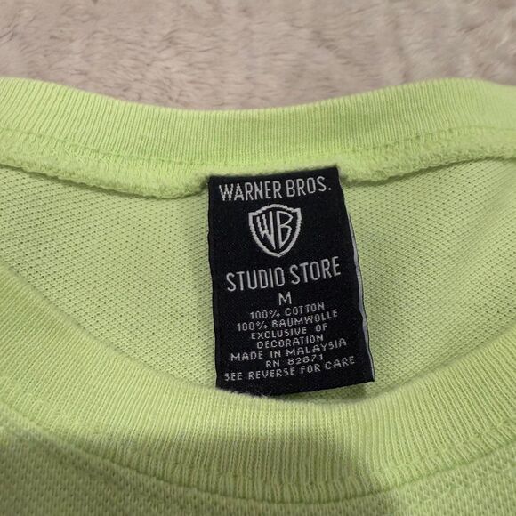 Vintage Warner Bros Studio Daffy Duck “In Greed We Trust” embroidered Shirt Sz M - Picture 4 of 7